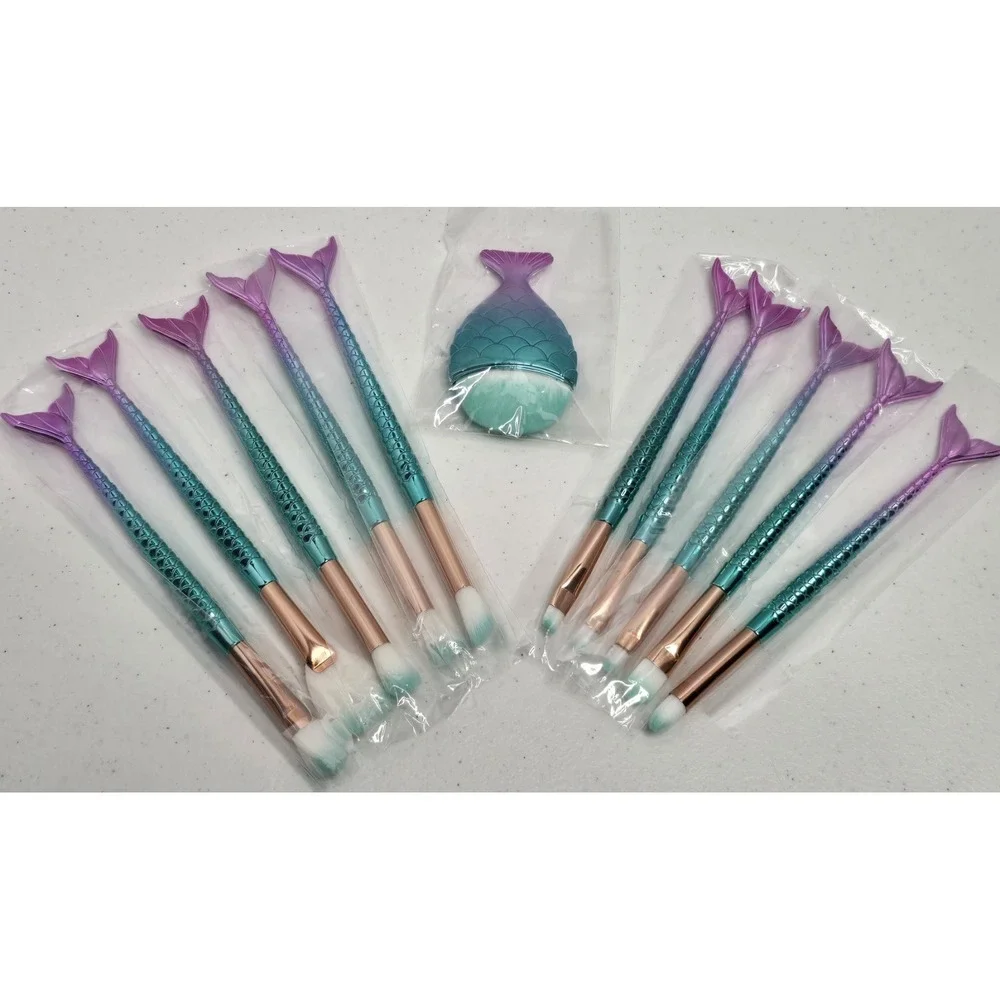 11 PCS Kids Makeup Brushes Set for Girls‎ Cute Tween Teen Girl Gift Trendy NEW